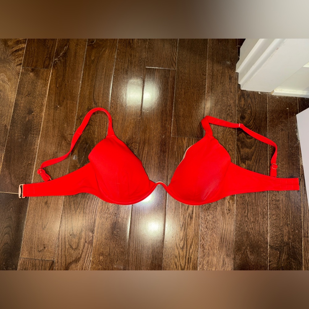 Vibrant Red Bikini Top